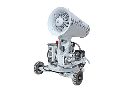 针对工厂内粉尘，移动式雾炮机正确的使用方式