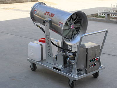 我司30型不锈钢雾炮，适用于酸碱环境