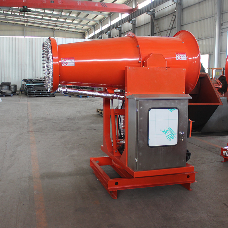 郑通生产的煤厂雾炮机是采用什么除尘原理？