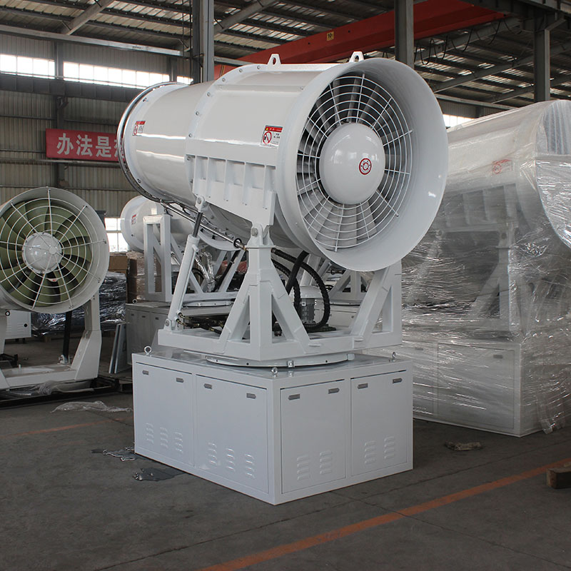 降尘雾炮机的电源及水源是怎么接的？