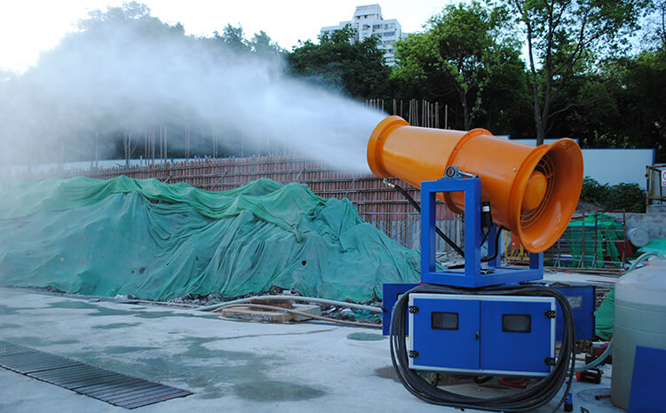 雾炮机厂家告诉您高压远程雾炮机的降尘原理是什么？