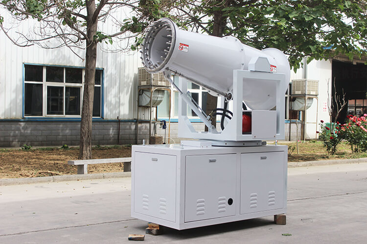 工业雾炮机的风力驱动实现的效果