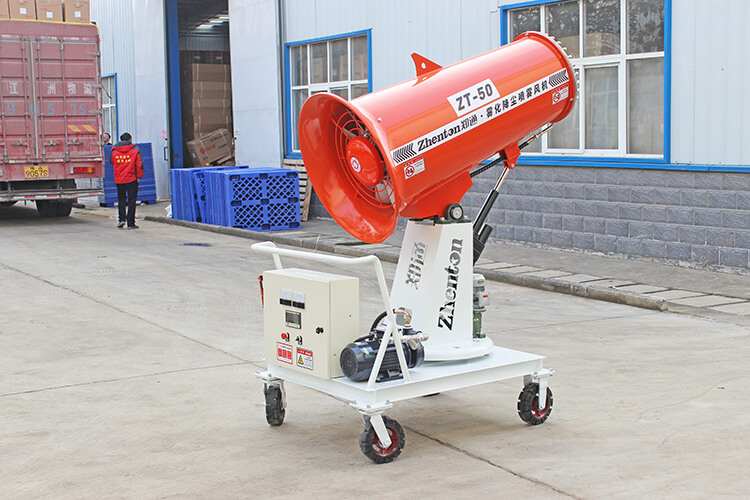 雾炮机在呼吸尘过程中的作用