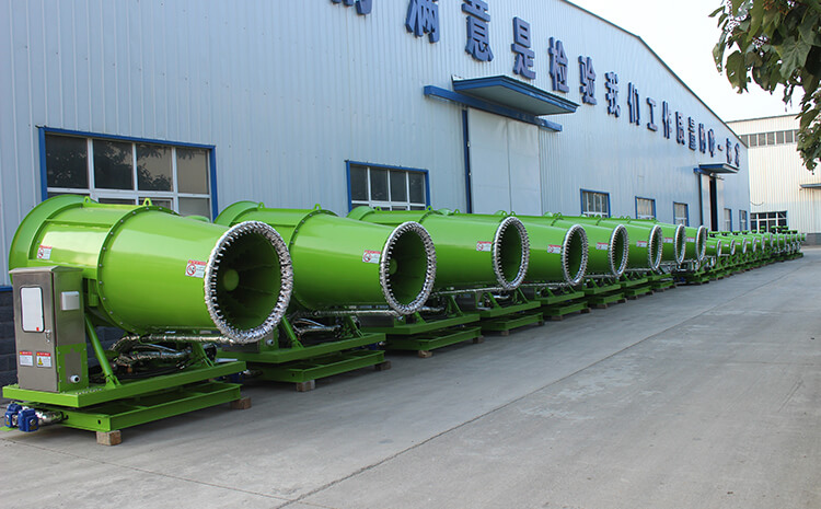 雾炮设备风筒有什么作用？喷洒原理是什么？