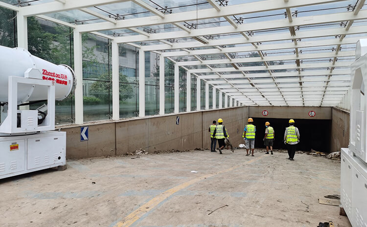 工地用除尘雾炮机设计原理是什么？射程如何选择？