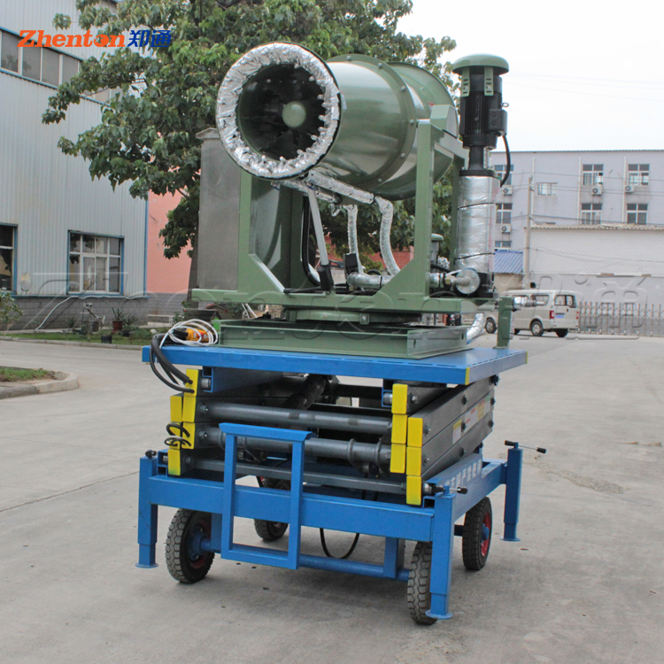 环保除尘雾炮机怎么选择型号？怎么安装？郑通风机环保雾炮机厂家告诉您！