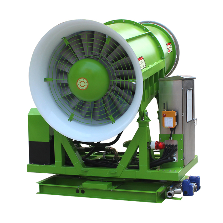 固定式炮雾机和移动式雾炮机有什么区别？都怎么安装选型？郑通炮雾机厂家告诉您！