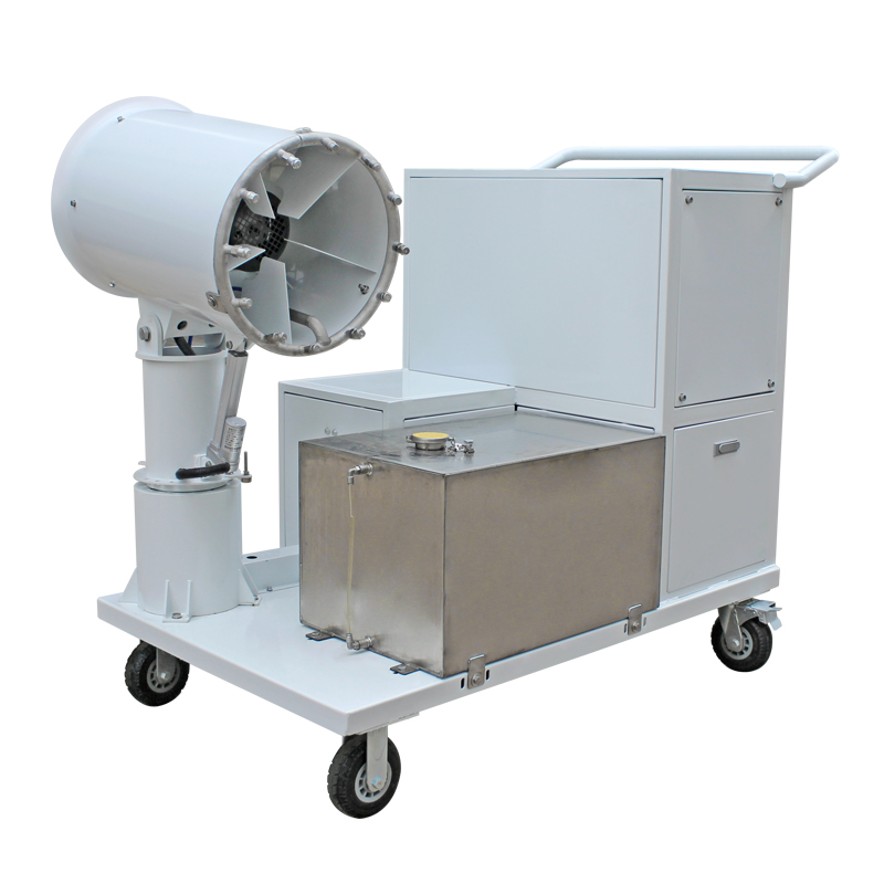 夏日来临，户外气温既高温又尘土飞扬，不用担心车载式雾炮机来帮忙！