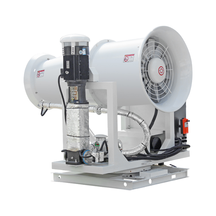 炮雾机如何实现上下左右旋转？